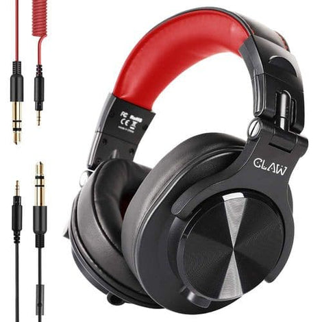 CLAW SM50 DJ Wired Stereo Gaming Headphone ( Black Red ) ( PC / Mobile )
