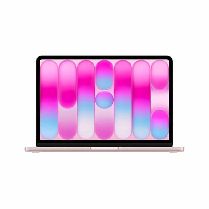Apple 13-inch MacBook Neo: Apple A18 Pro chip with 6 core CPU and 5 core GPU, 8GB, 256GB SSD - Blush