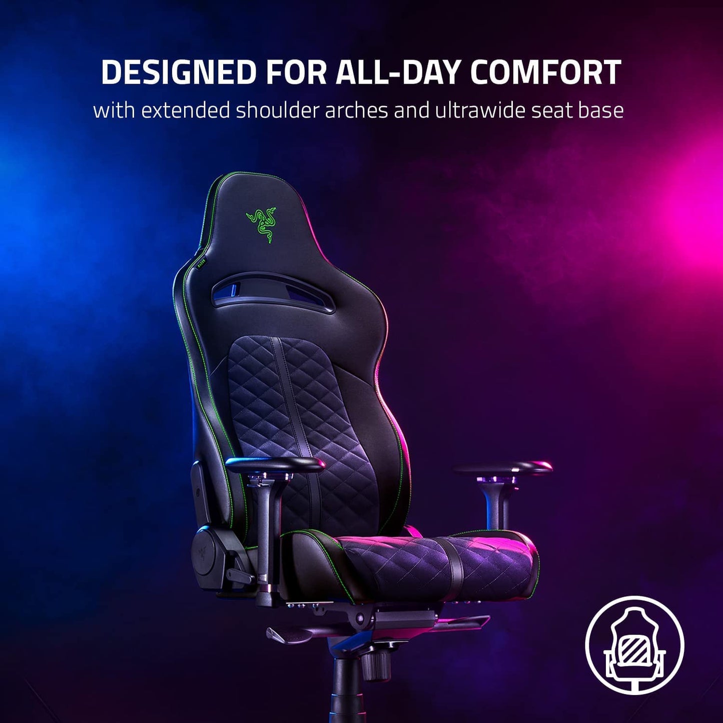 RAZER ENKI GAMING CHAIR FOR ALL-DAY GAMING COMFORT - NASA + AP RZ38-03720100-R3U1