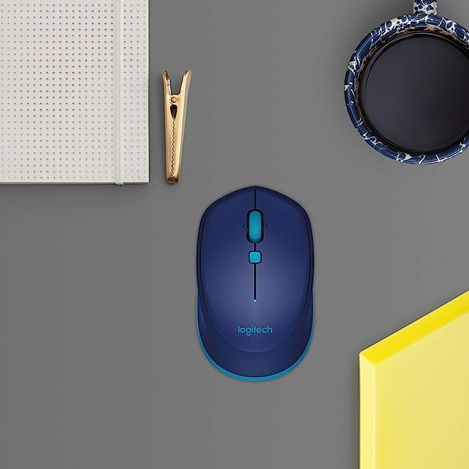 LOGITECH M337 Bluetooth Ambidextrous Gaming Mouse (M337) (1000DPI/3 Macro Button) (Blue)