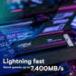 CRUCIAL T500 2TB PCIE GEN4 NVME M.2 SSD WITH HEATSINK CT2000T500SSD5