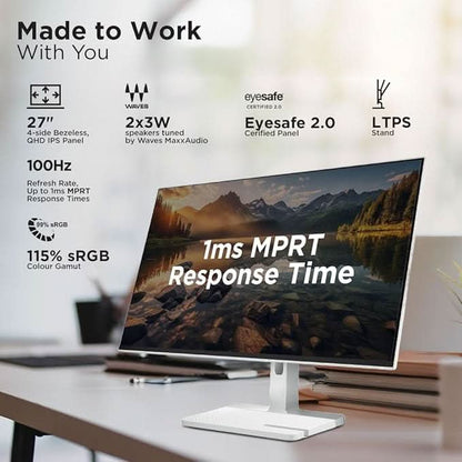 Lenovo L27q-4A 27inch QHD IPS Monitor