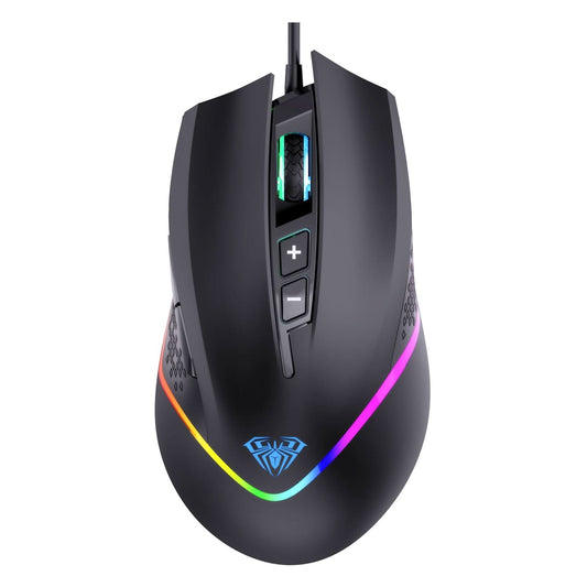 AULA F805 WIRED GAMING MOUSE, BLACK