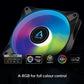 ARCTIC P14 PWM PST ARGB CASE SINGLE FAN - BLACK, ACFAN00239A