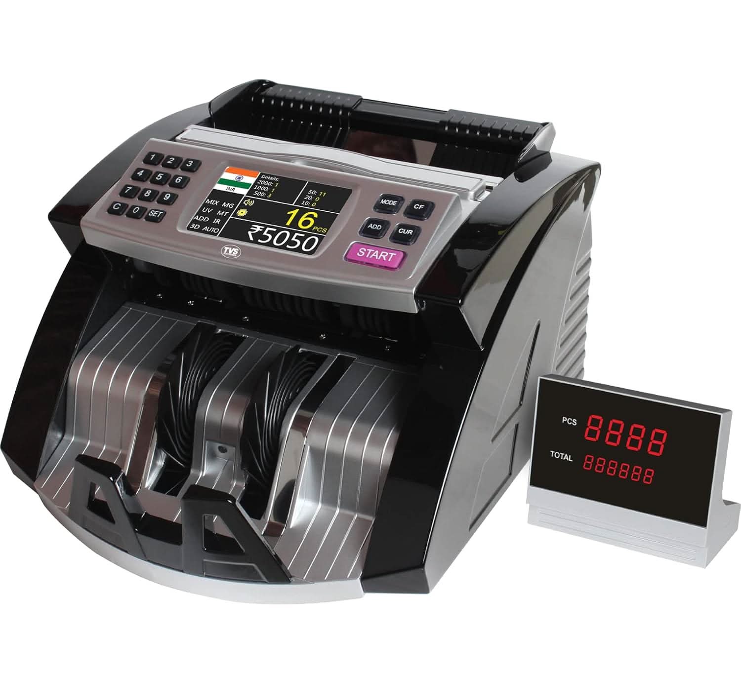 TVS Electronics CC-453 Star Mixed Value Currency Counter