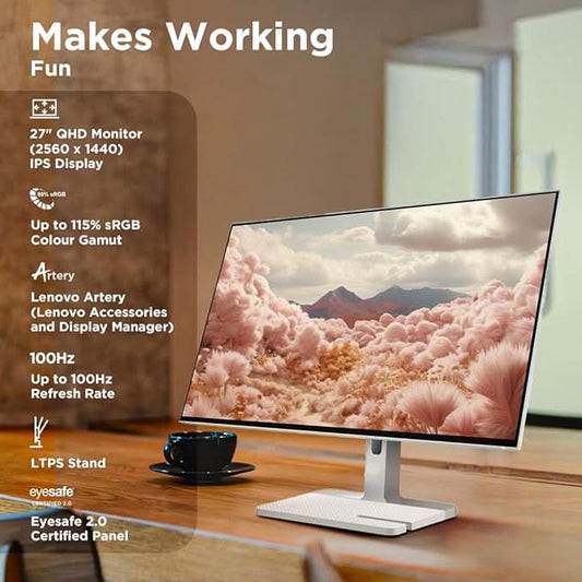 Lenovo L27h-4A 27inch QHD IPS Monitor