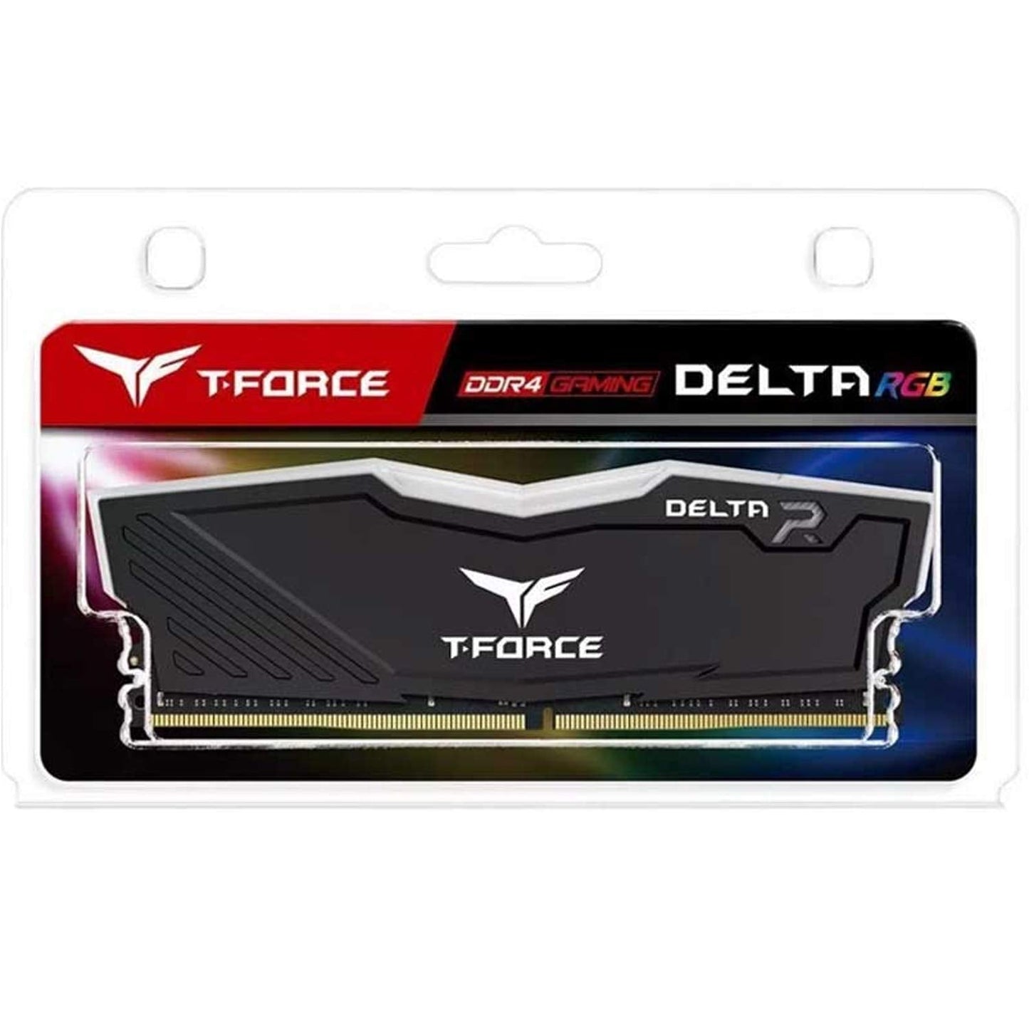 TEAMGROUP T-FORCE DELTA RGB 8GB (8GBX1) DDR4 3600MHZ BLACK