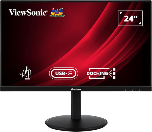 ViewSonic VG2409U-2 24 FHD 100Hz Docking Monitor with USB-C Hub Monitor