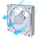 LIAN LI UNI FAN SL-INF REVERSE BLADE 120 INFINITY MIRROR 120MM ARGB SINGLE PACK CASE FAN, WHITE- G99.12RSLIN1W.IN