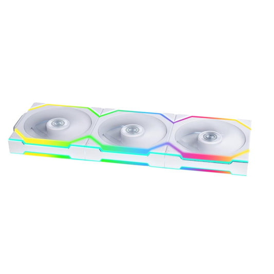 LIAN LI UNI FAN SL WIRELESS 3 X 120MM KIT CASE FAN I COOLER - WHITE I WITH REVERSE BLADE G99.12RSL1W3W.IN