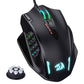 REDRAGON IMPACT M908 RGB LED MMO USB WIRED GAMING MOUSE (BLACK)