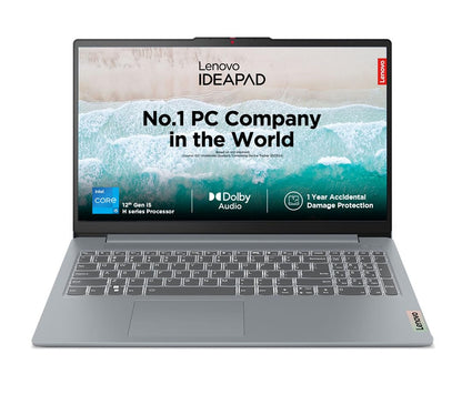 LENOVO IDEAPAD SLIM 3 83ER00MCIN [CI5-12450H/16GB/512GB SSD/WIN11 HOME+MS24/15.6"/INTEGRATED GRAPHICS/1 YEAR(S)/GREY]