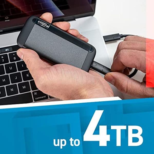 CRUCIAL X8 4TB Portable Solid State Drive (SSD)
