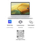 ASUS ZENBOOK 14 OLED (2023), INTEL CORE I7-1360P 13TH GEN, 14" (35.56 CM) 2.8K 90HZ OLED, THIN & LIGHT LAPTOP (16GB/512GB SSD/IRIS XE/WIN 11/OFFICE 2021/75W BATTERY/SILVER/1.39 KG), UX3402VA-KN742WS
