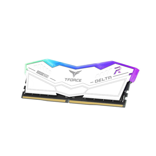 TEAMGROUP T-FORCE DELTA RGB 16GB (16GBX1) DDR5 5600MHZ DESKTOP RAM (WHITE)