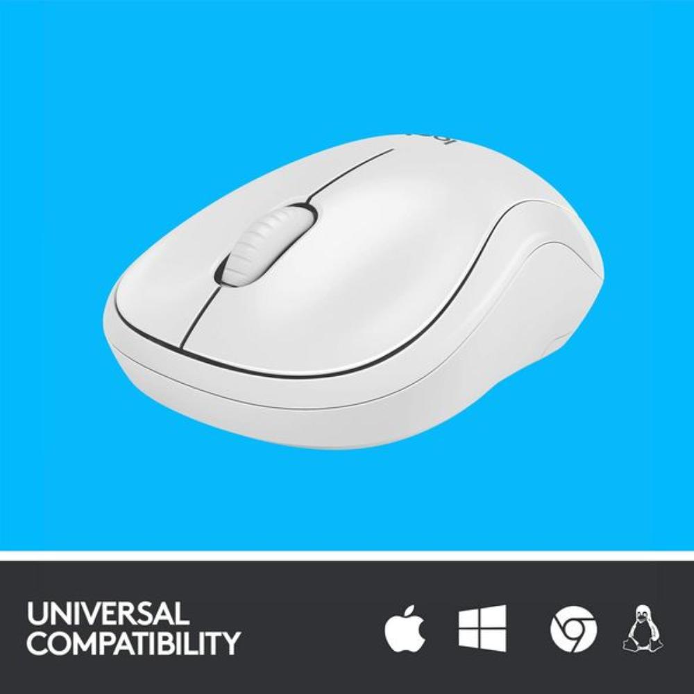 LOGITECH M221 Silent Wireless Ambidextrous Gaming Mouse ( 鈥?10-006130 ) ( 1000DPI / 3 Macro Button ) ( Off White )