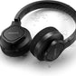 PHILIPS AUDIO TAA4216 ON-EAR SPORTS BLUETOOTH HEADPHONES WITH IP55 DUST/WATER PROTECTION, 35 HOURS PLAY TIME, COOLING & WASHABLE EAR CUPS, QUICK CHARGE, 40 MM DRIVERS AND BUILT-IN MIC (BLACK)