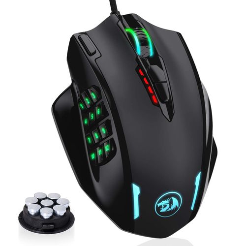 REDRAGON M908 Impact RGB LED Wired Ergonomic Gaming Mouse ( M908 ) ( 3200DPI / 6 Macro Button ) ( Black )