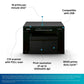 CANON MF3010 DIGITAL MULTIFUNCTION LASER PRINTER, BLACK, STANDARD