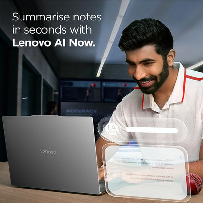 LENOVO YOGA SLIM 7 AURA EDITION INTEL CORE ULTRA 5 228V,COPILOT+ AI PC(32GB RAM/1TB SSD/14(35.5CM) WUXGA OLED AI NOW/40 TOPS/WINDOWS 11/OFFICE HOME 2024/1YR ADP/GREY/1.19KG), 83JX001LIN AI LAPTOP