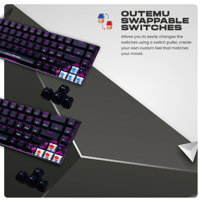 COSMIC BYTE CB-GK-23 ARTEMIS (BLACK) GAMING KEYBOARD RGB BLUE SWITCH