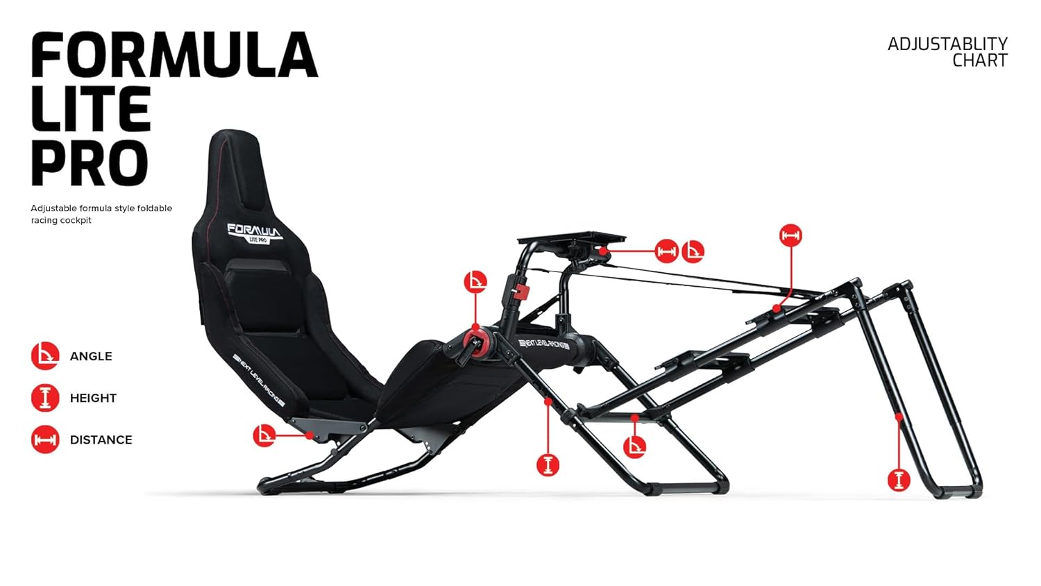 Next Level NLR Formula Lite Pro Foldable Cockpit - NLR-S038