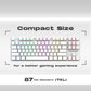 COSMIC BYTE CB-GK-37 FIREFLY (WHITE) GAMING KEYBOARD RGB RED SWITCH WHITE