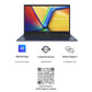 ASUS VIVOBOOK 14, 14" FHD (1920 X 1080), INTEL CORE I5-1334U PROCESSOR,(16GB RAM/512GB SSD/INTEL IRIS X? IGPU/WINDOWS 11/M365 BASIC (1YEAR)*/OFFICE HOME 2024/BLUE/1.40 KG),X1404VA-NK790WS