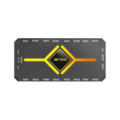 ANT ESPORTS FAN AFH90 2 IN 1 ARGB PWM FAN HUB (BLACK)