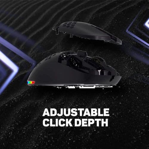 COSMIC BYTE Kilonova 3370IC Pro X-Light Wireless Ambidextrous Gaming Mouse ( 2000DPI / 7 Macro Buttons ) ( Black )