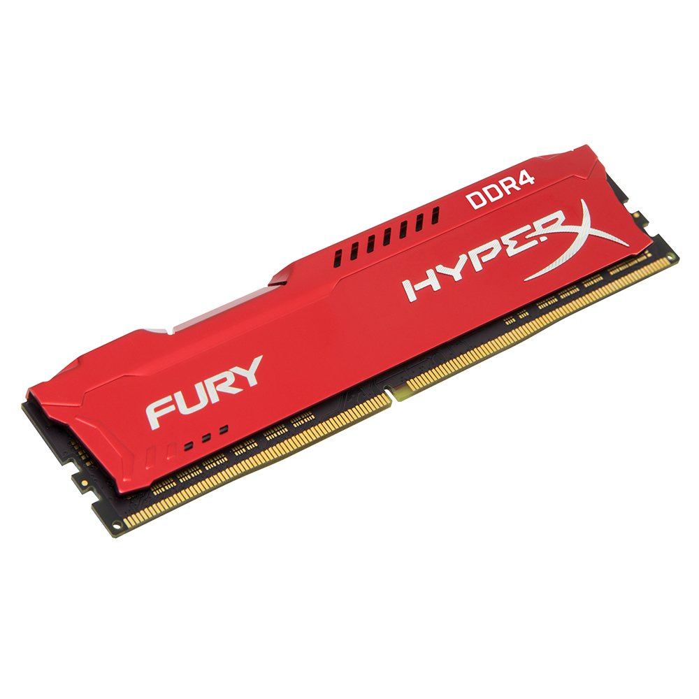 HYPERX Fury 8GB ( 8GBx1 ) 2400MHz DDR4 RAM ( Red ) ( CL15 )