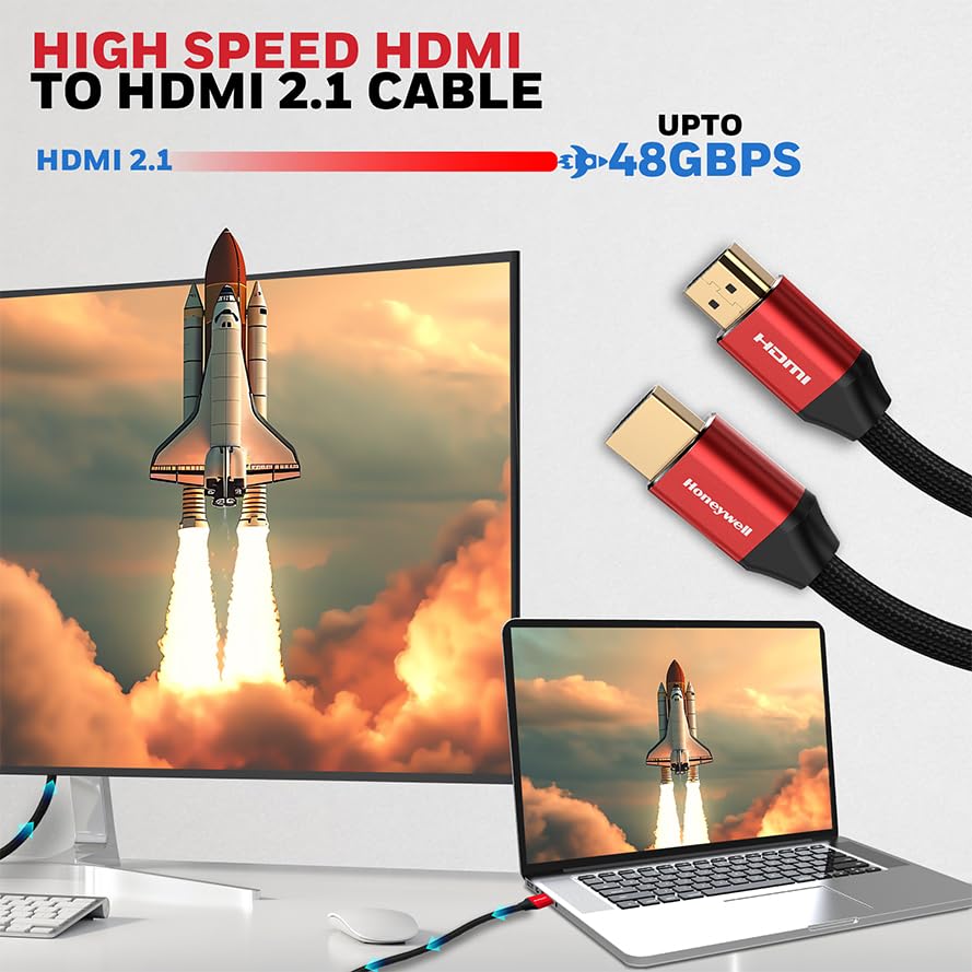 HONEYWELL HDMI CABLE 2.1 3MTRS WITH ETHERNET