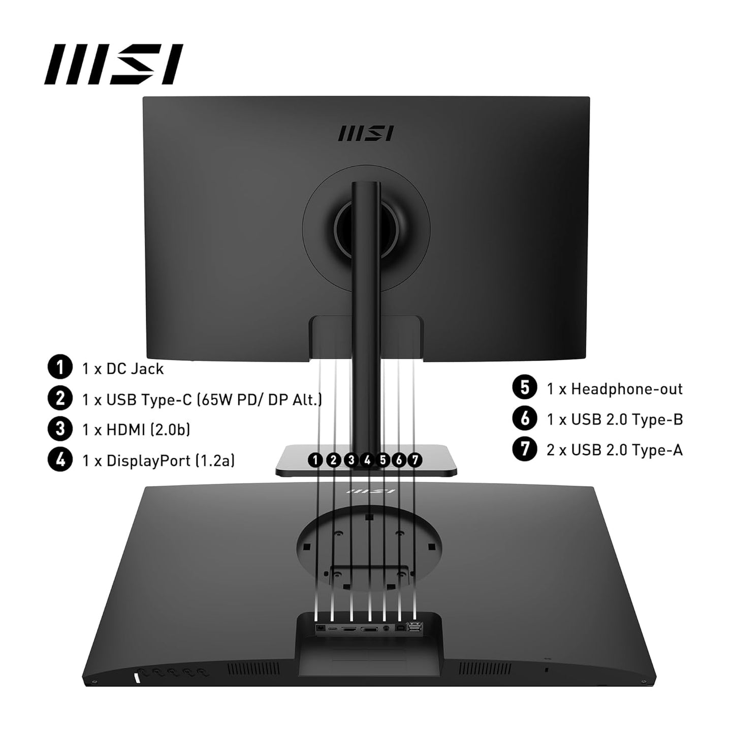 MSI MODERN MD272QXP 27 INCH 2K WQHD OFFICE MONITOR