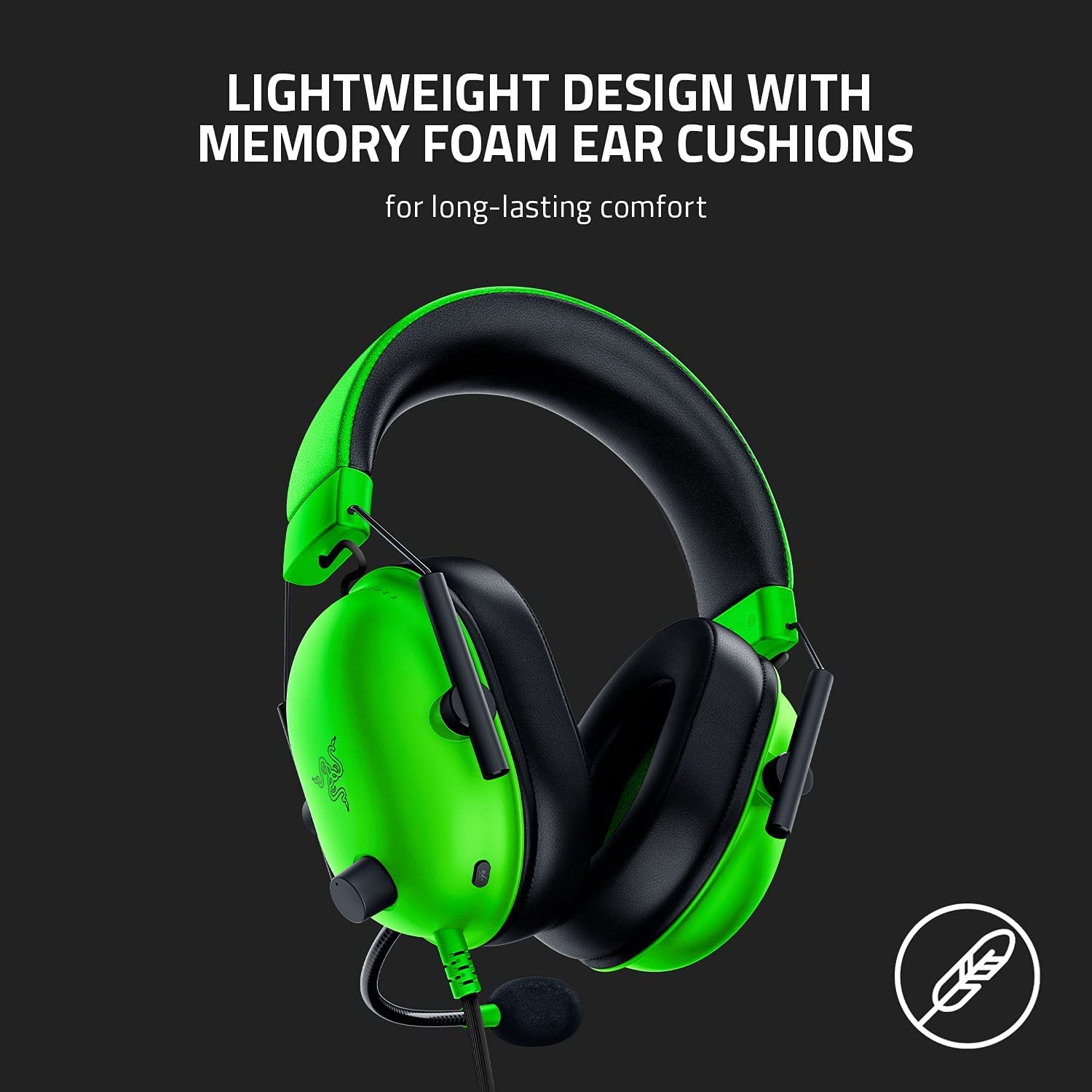RAZER BLACKSHARK V2 X - WIRED GAMING HEADSET - GREEN RZ04-03240600-R3M1