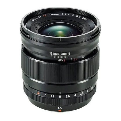 FUJIFILM FUJINON XF 16MM F1.4 R WIDE ANGLE PRIME LENS FOR STREET|LANDSCAPES (FULL FRAME EQUIVALENT = 24MM) WITH 2+1* YEAR WARRANTY