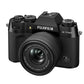 FUJIFILM X-T50 40 MP APS-C X-TRANS SENSOR|RETRO STYLE MIRRORLESS CAMERA|4K/6.2K VLOGGING|HIGH SPEED RECORDING FHD 240FPS|ADVANCE AF WITH 15-45MM OPTICAL ZOOM LENS F/3.5-5.6 - BLACK