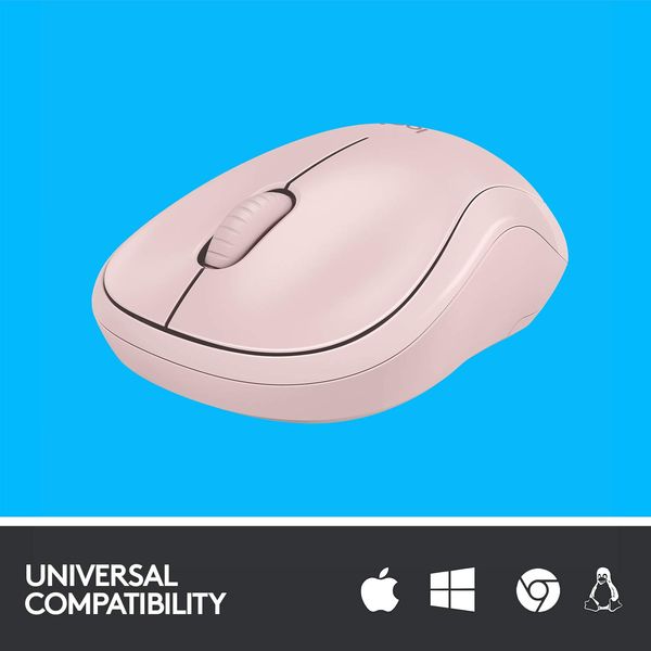 LOGITECH M221 Silent Wireless Ambidextrous Gaming Mouse ( M221 ) ( 1000DPI / 3 Macro Button ) ( Rose )