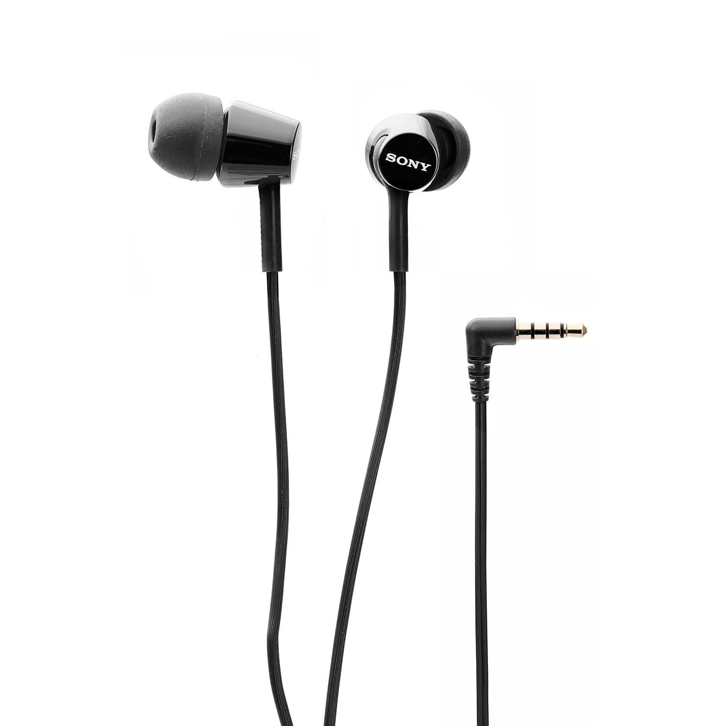 SONY MDR-EX155AP/BQ IN-EAR WIRED HEADPHONES WITH MIC (BLACK)