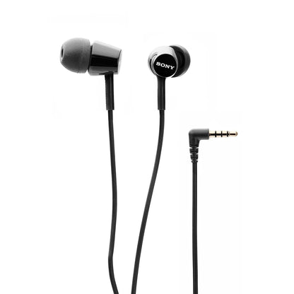 SONY MDR-EX155AP/BQ IN-EAR WIRED HEADPHONES WITH MIC (BLACK)