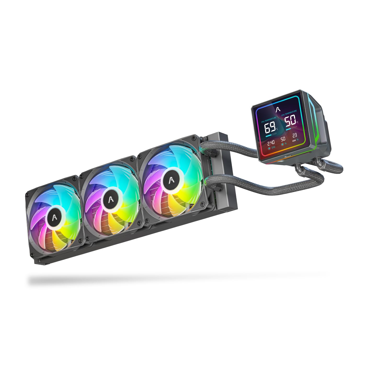 PROLAB AI360 LCD AIO LIQUID COOLER ARGB BLACK