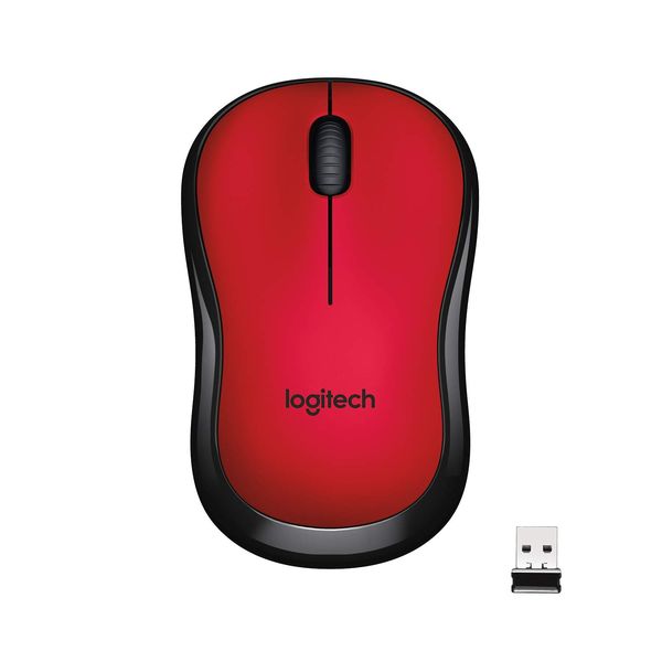 LOGITECH M221 Silent Wireless Ambidextrous Gaming Mouse ( 鈥?10-004884 ) ( 1000DPI / 3 Macro Button ) ( Red )