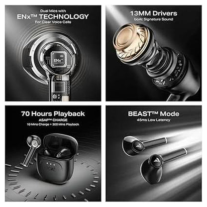 Boat Airdopes 138 Gen 2 Bluetooth Earbuds Black