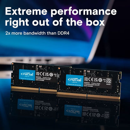 CRUCIAL 48GB DDR5-5600 SODIMM CL46 LAPTOP RAM CT48G56C46S5