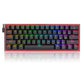REDRAGON K617 Fizz 60% Mechanical Wired Gaming Keyboard ( Black ) ( Red Linear Switch )