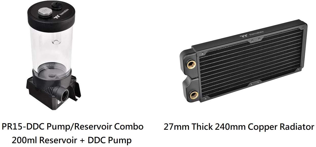 THERMALTAKE Pacific C240 DDC Soft Tube Water Cooling Kit (Black)