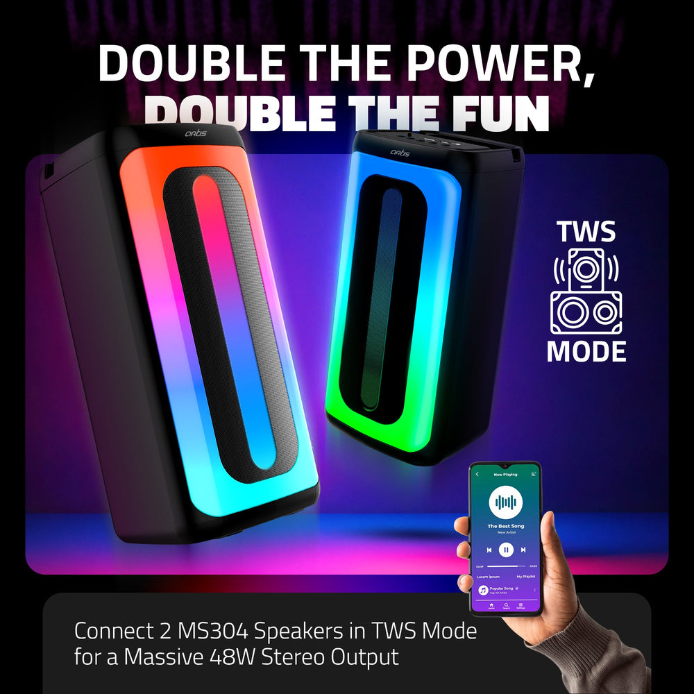 MS304 24W Wireless Bluetooth Party Speaker