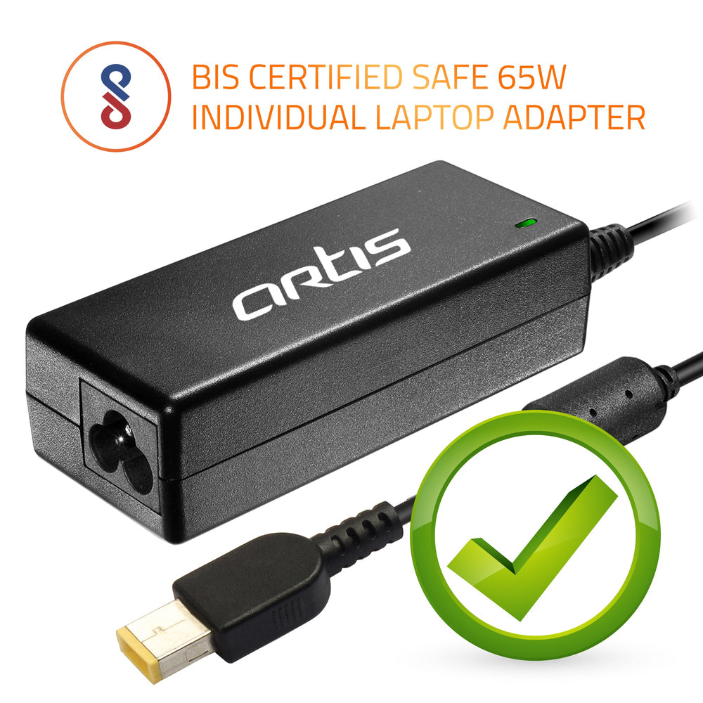 AR0506 65Watt Laptop Adapter Compatible with Lenovo Laptops (20V/3.25A ,Pin : USB)