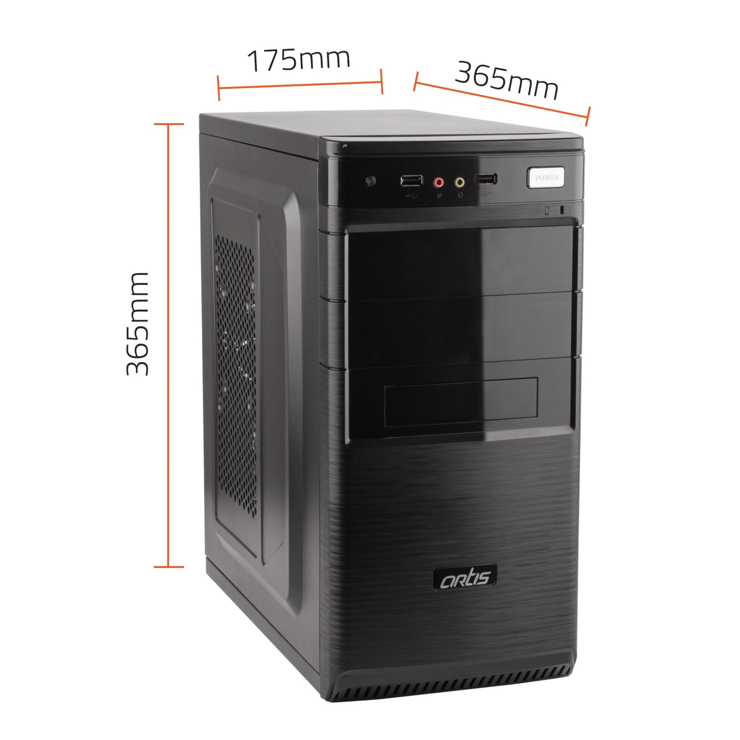 Zest 2.0 Computer Cabinet Support Micro ATX Motherboard, 1 x 80mm Fan with 400W Power Supply