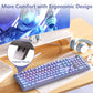 AULA F2088PRO FULL SIZE USB WIRED MECHANICAL GAMING KEYBOARD WITH MEDIA KNOB | RGB RAINBOW BACKLIT, REMOVABLE UPPER COVER, 108 PROGRAMMABLE KEYS KEYBOARDS FOR MAC/WINDOWS | PURPLE, RED SWITCHES