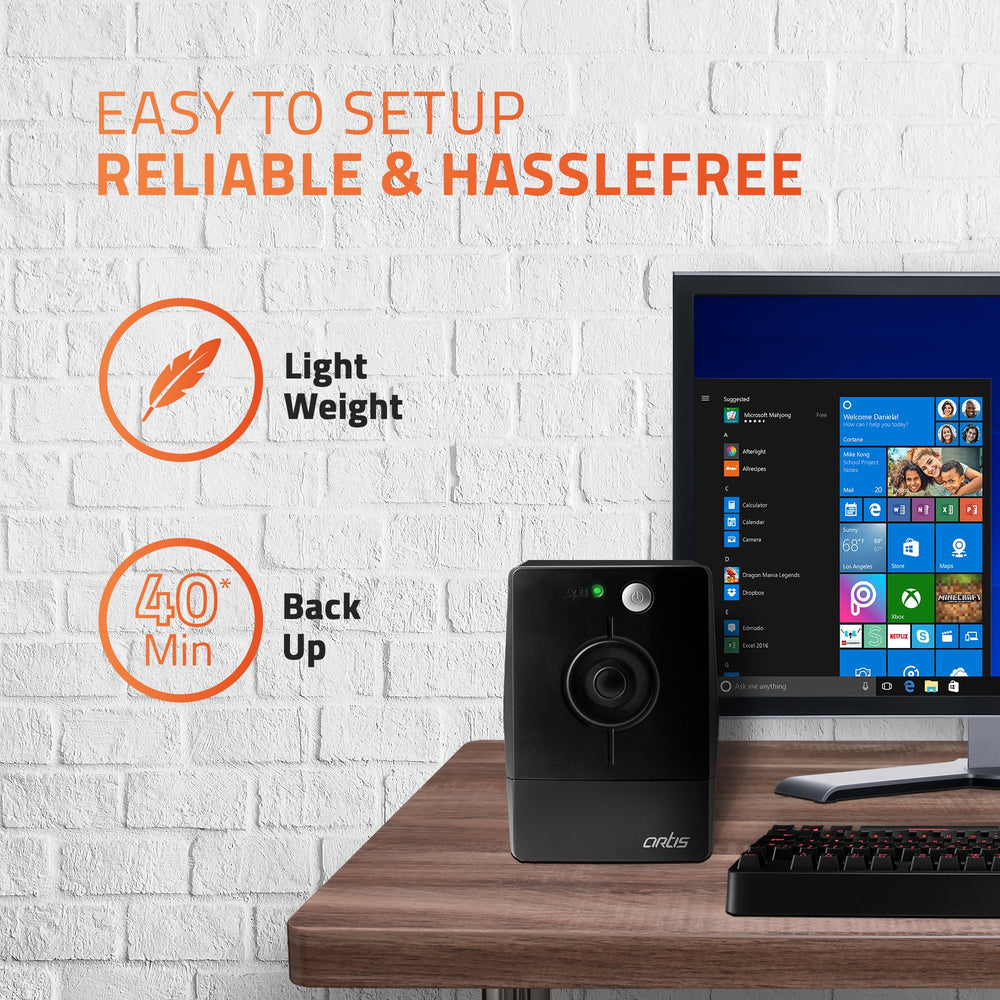 Artis UPS | 600VA Line Interactive UPS with BIS Certified